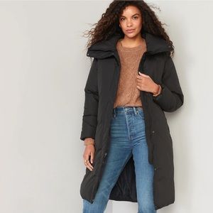 Old Navy Water-Resistant Long Duvet Puffer Coat